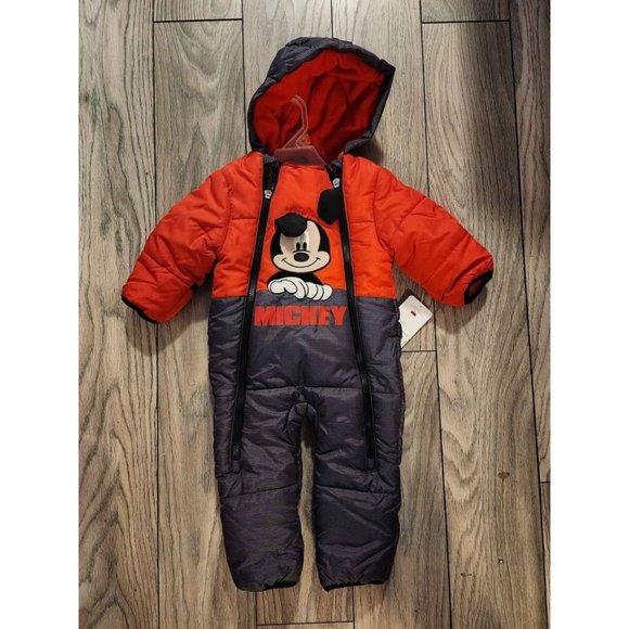 Brand New Mickey Mouse Snowsuit - Size 12-18 months - Picture 1 of 1